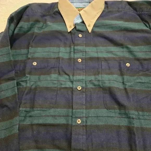 Tango by Max Raab Men's XL Long Sleeve Casual Button-down Plaid Flannel Shirt - Picture 4 of 16